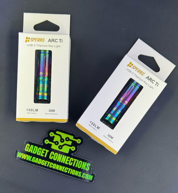 SPERAS ARC Ti Titanium USB-C Key Flashlight