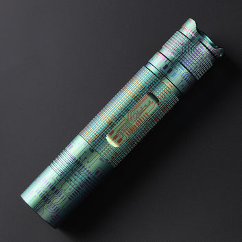 Convoy - S2+ 18650 Titanium Ti Flashlight Green Circuit LIMITED EDITION