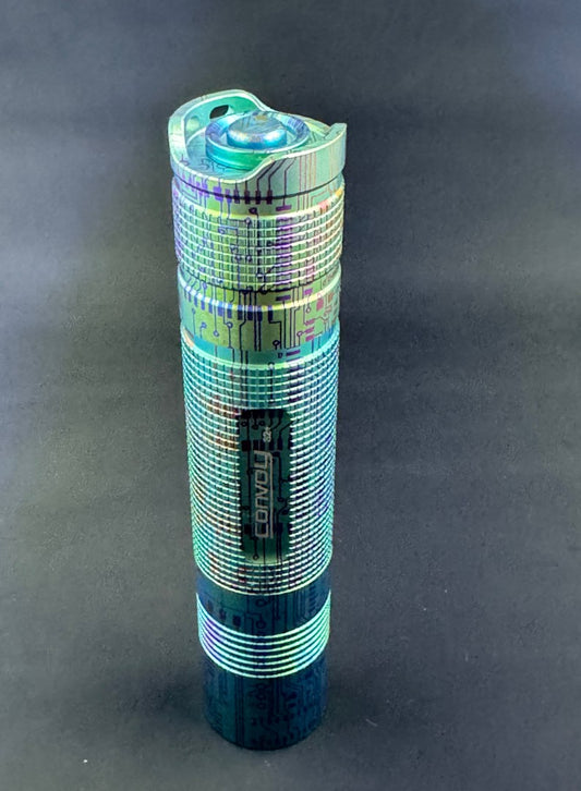 Convoy - S2+ 18650 Titanium Ti Flashlight Green Circuit LIMITED EDITION