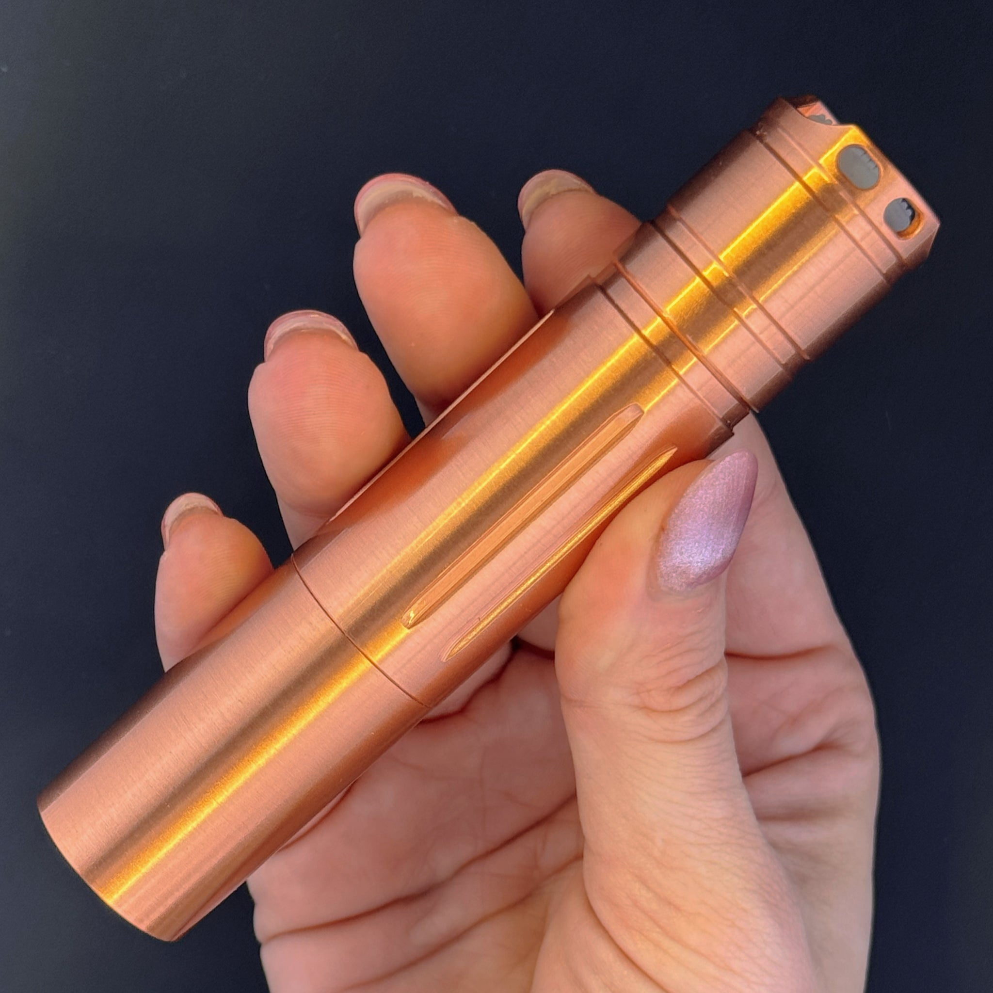 Convoy - S2+ 18650 Copper GLOSSY Cu Flashlight - No Branding