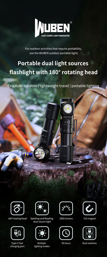 Wuben L1 Dual Head Flashlight