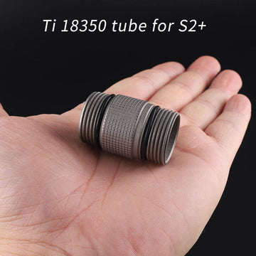 Convoy - S2+ 18350 Battery Tube Titanium Ti - Glossy and Stone Washed Finish